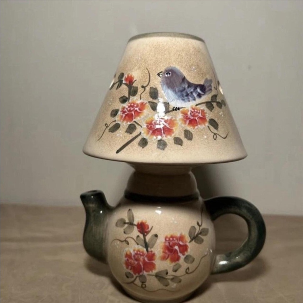 Hand painted candle holder